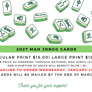 Mah Jongg Cards